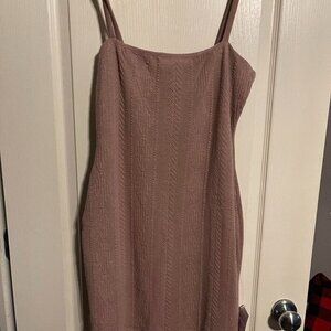 Dusty Pink Sweater Dress